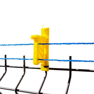 Aislador N12 Especial cinta o 3 cables (paquete de 25) amarillo - PECFARM