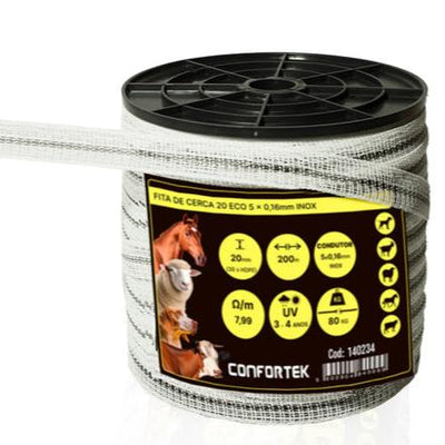 Cinta de 20mm ECO 5 conductores inoxidable (200 metros) - PECFARM