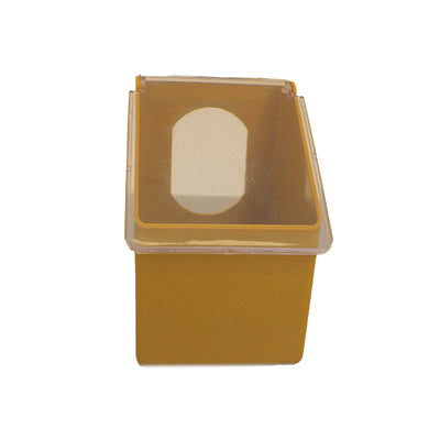 Comedero de 1 orificio en ABS para jaulas con tapa transponible - PECFARM