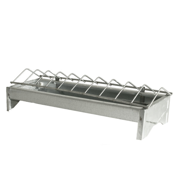 Comedero para pollitos con rejilla galvanizado - 40 cm - PECFARM