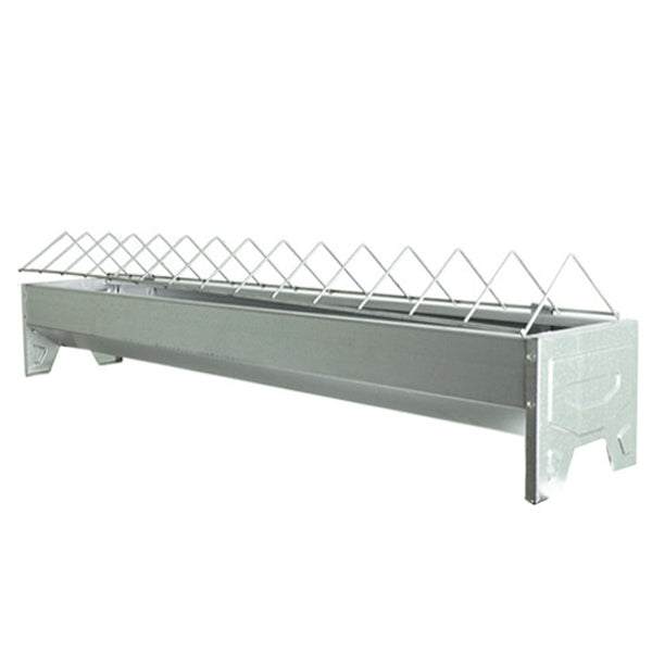Comedero para pollitos con rejilla galvanizado - 75 cm - PECFARM