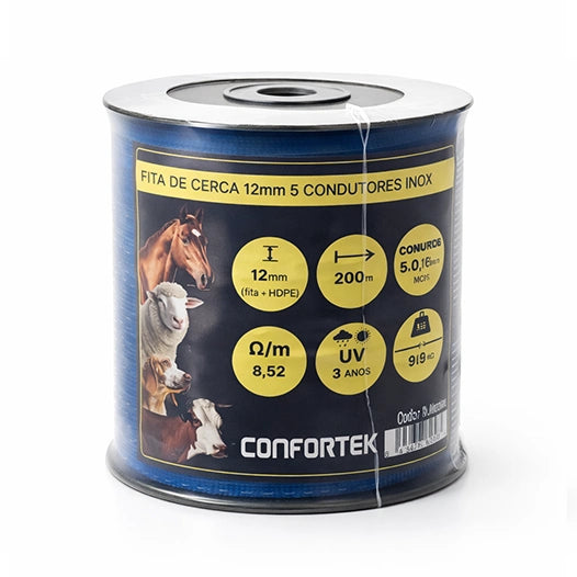 Cinta Basic Blue de 12mm 5 conductores inoxidable (200m)