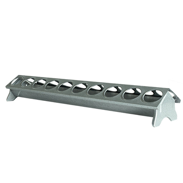 Comedero galvanizado para pollitos - 40 cm