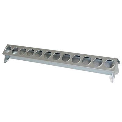 Comedero galvanizado para pollitos - 50 cm