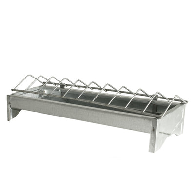 Comedero para pollitos con rejilla galvanizado - 40 cm