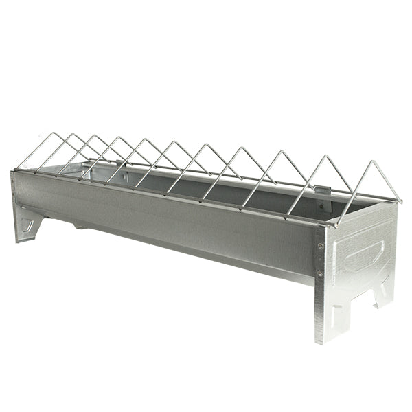 Comedero para pollitos con rejilla galvanizado - 50 cm