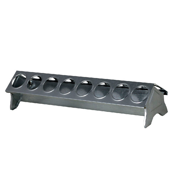 Comedero galvanizado para pollitos - 30 cm