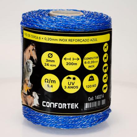 Reinforced Wire Blue - 6 Conductors 