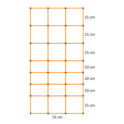 Malla para cercado eléctrico de 90cm de altura (50m)